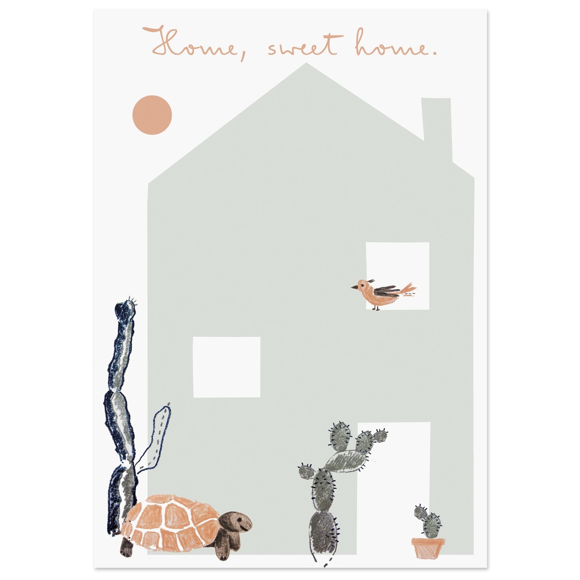 Home sweet home Postkarte