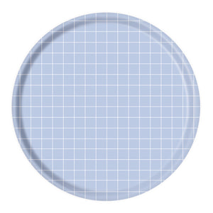 Großes Tablett Grid Himmelblau